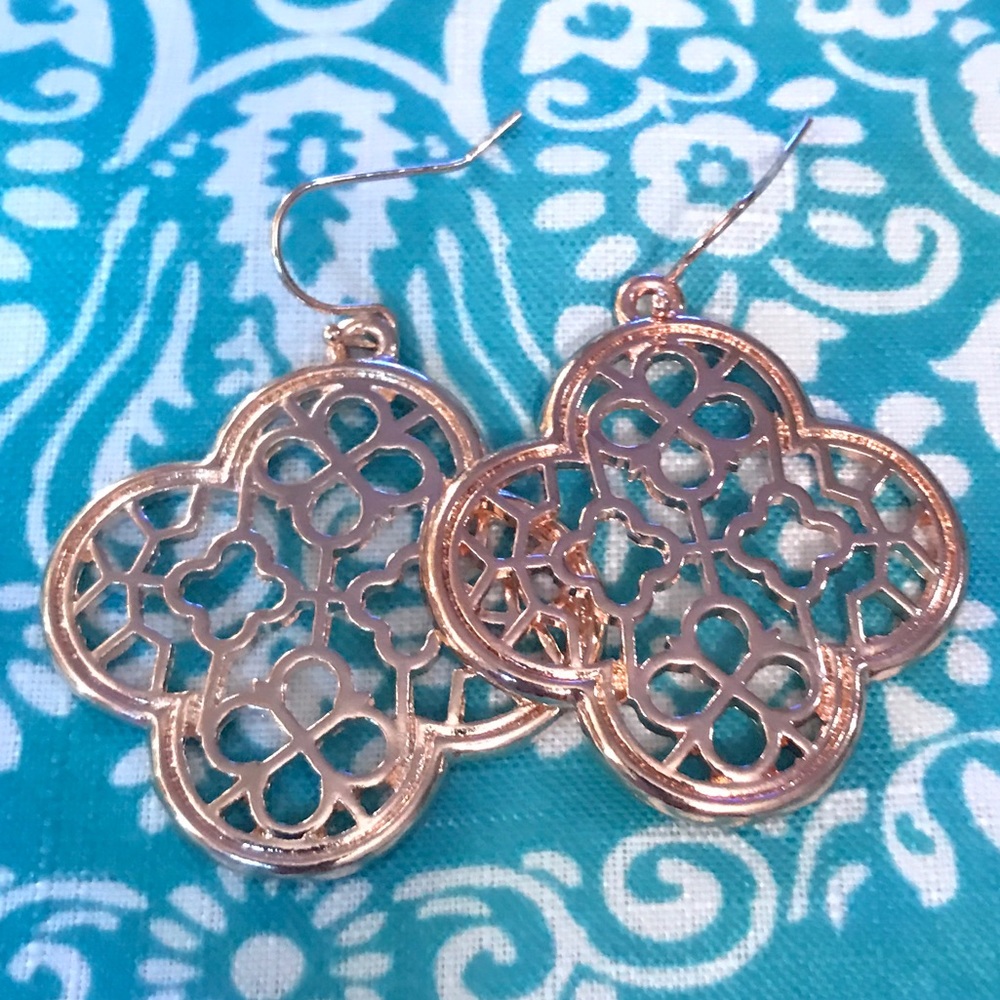 NEW!💙💎ROSE!💗GOLD! COLOR!💎💙FILIGREE! CLOVER! - Picture 3 of 6